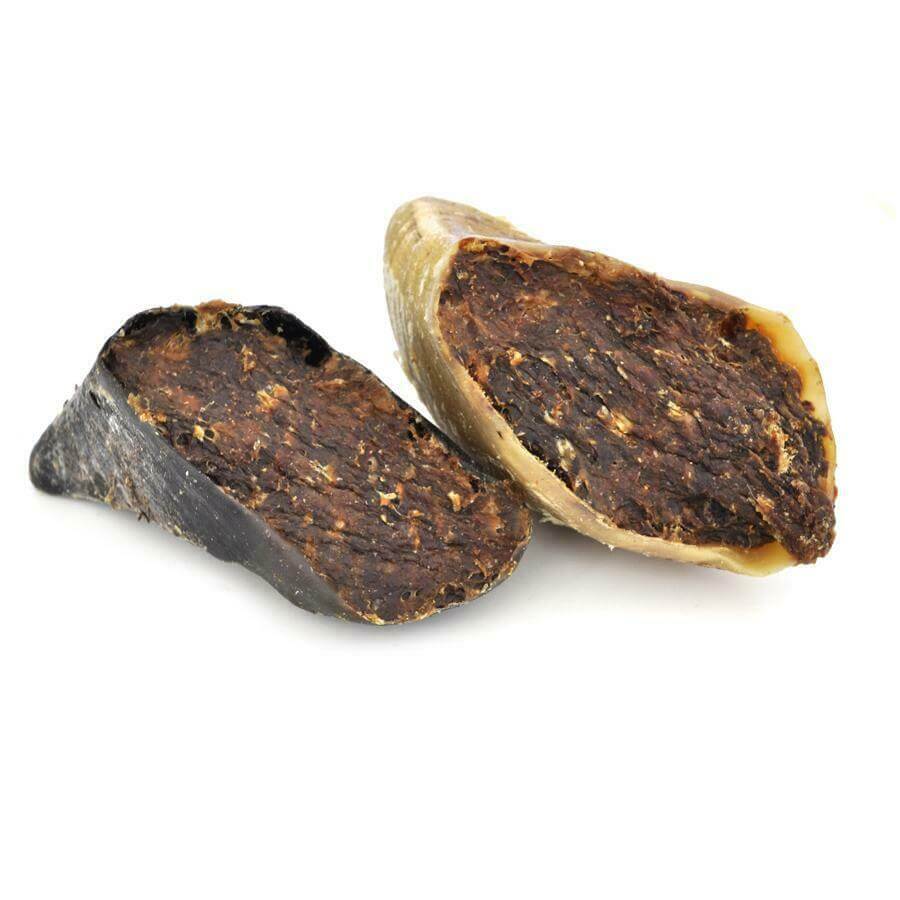 Beef-Stuffed Beef Hoof - Happy Paws Pantry
