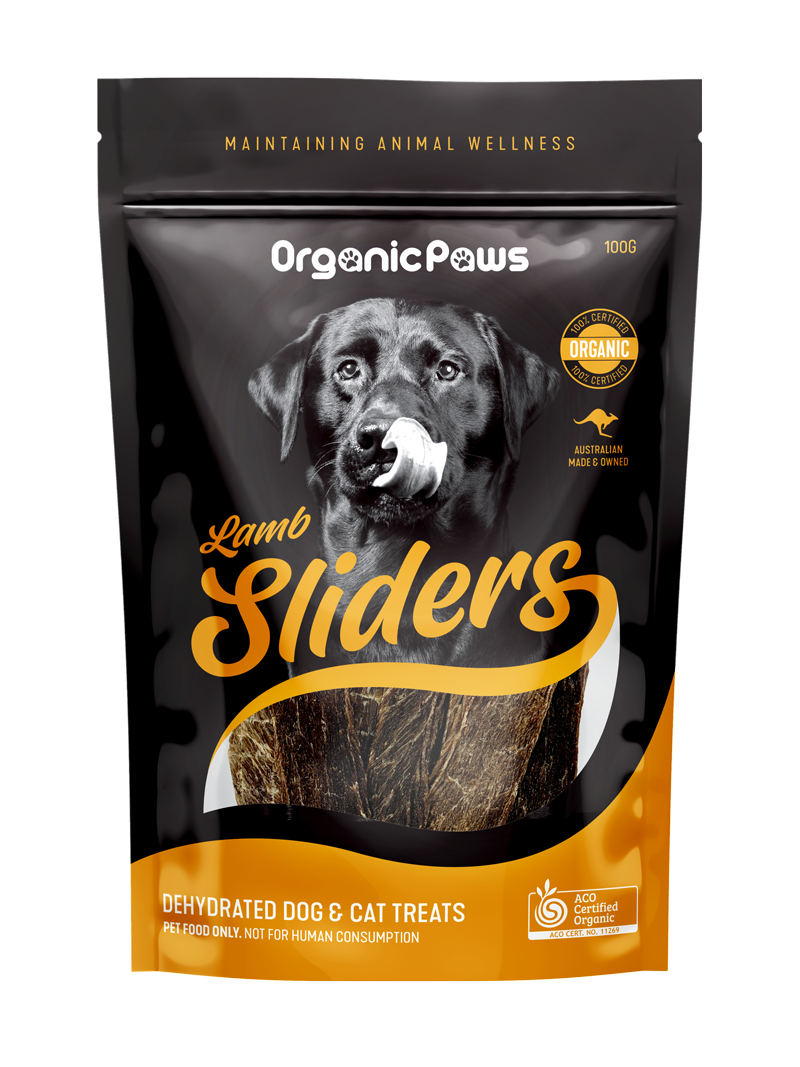 Organic Lamb Sliders – 100g - Happy Paws Pantry